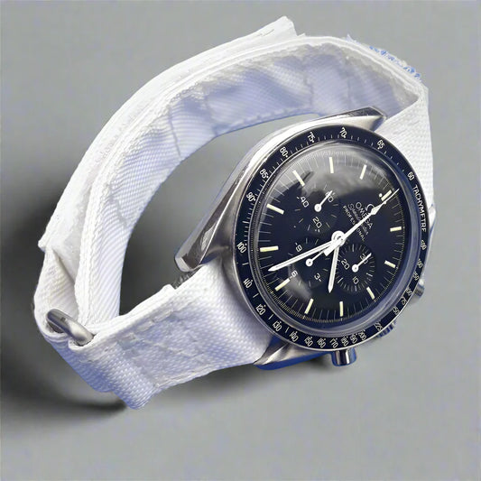 White NASA watch strap (beta cloth style) - Kizzi Precision Flightgear