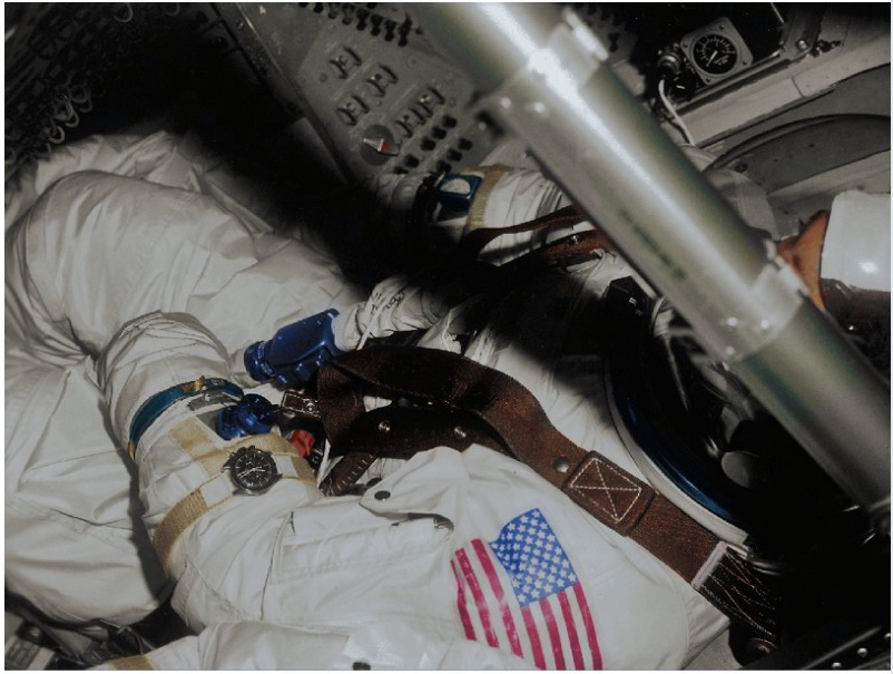 White NASA watchband (Lunar Training) - Kizzi Precision Flightgear