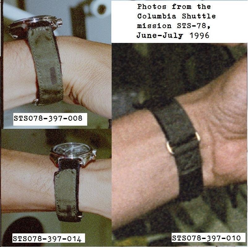 Short NASA watch strap - P/N SEB12100030-210 worn on Space Shuttle Columbia (STS-78) - Kizzi Precision Flightgear