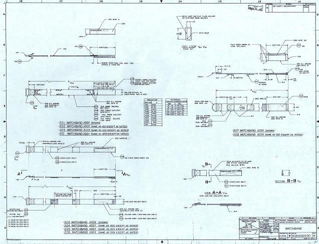 NASA-JSC design drawing SEB12100030 and associated component military specifications-Kizzi Precision Flightgear