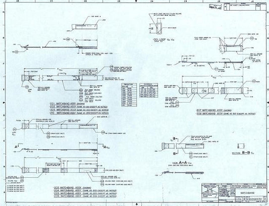 NASA-JSC design drawing SEB12100030 and associated component military specifications-Kizzi Precision Flightgear