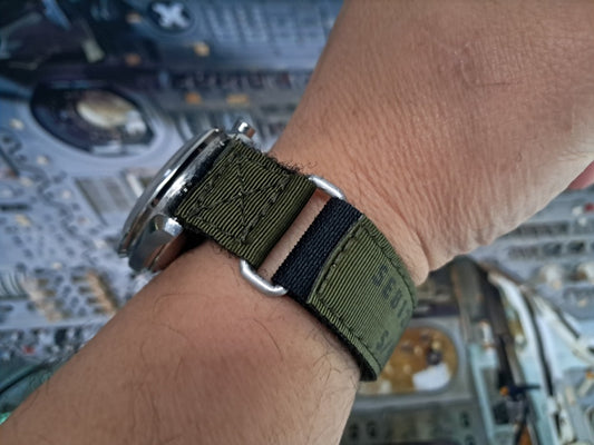 NASA watch strap 22mm OD-Green