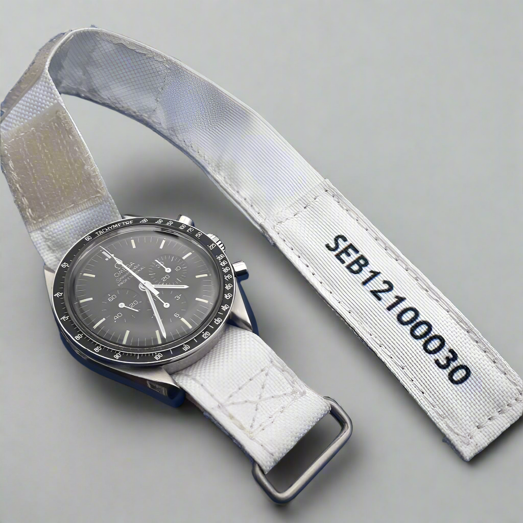 White NASA watch strap (beta cloth style) - Kizzi Precision Flightgear