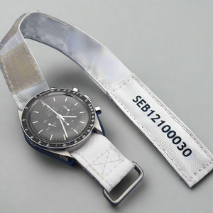 White NASA watch strap (beta cloth style) - Kizzi Precision Flightgear
