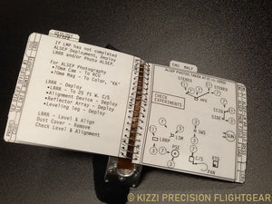 Apollo 15 EVA-1 cuff checklist