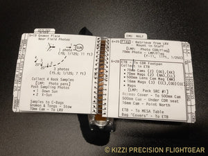 Apollo 15 EVA-1 cuff checklist