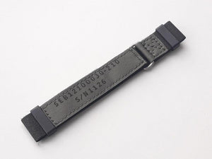 Short NASA watch strap (latest mil-spec) - P/N SEB12100030-210 on Apollo 15 astronaut Charlie Duke's grey/green Olive Drab- Kizzi Precision Flightgear