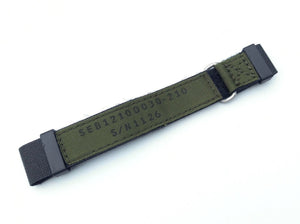 Short NASA watchband made with Mil spec Velcro and binding tape