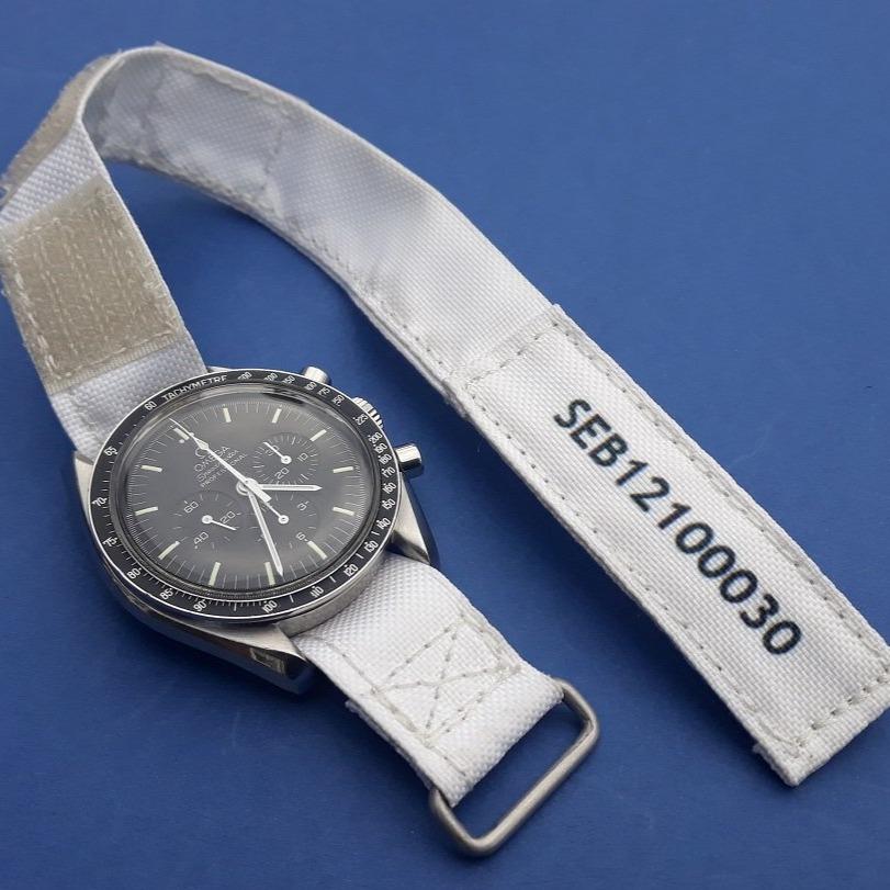 White NASA watch strap (beta cloth style) - Kizzi Precision Flightgear